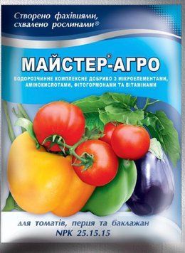 Майстер-Агро для томатів, перцю, баклажанів 100 г 04108 фото